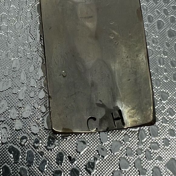 Navajo Sterling Tone And Turquoise Inlay KeyRing Tribal Dancer Key Chain Signed - Picture 7 of 7